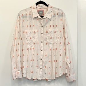 Anthropologie Maeve Teepee Blouse 16